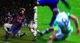 Watch Lionel Messi embarrass Scott Brown as he effortlessly skips away from lunging challenge