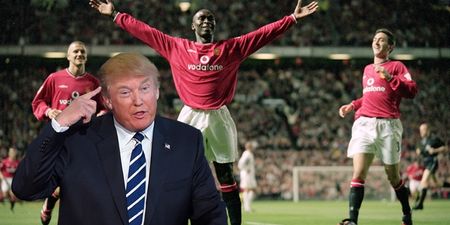 What on earth is Andy Cole doing in Donald Trump’s Thanksgiving message?