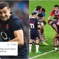 England winger Jonny May’s attempts at scrummaging are a sensation