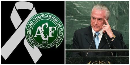 Brazil’s president announces three days of mourning after tragic Chapecoense plane crash