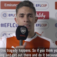 Arsenal’s Gabriel breaks down in tears as he sends his condolences to Chapecoense