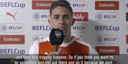 Arsenal’s Gabriel breaks down in tears as he sends his condolences to Chapecoense
