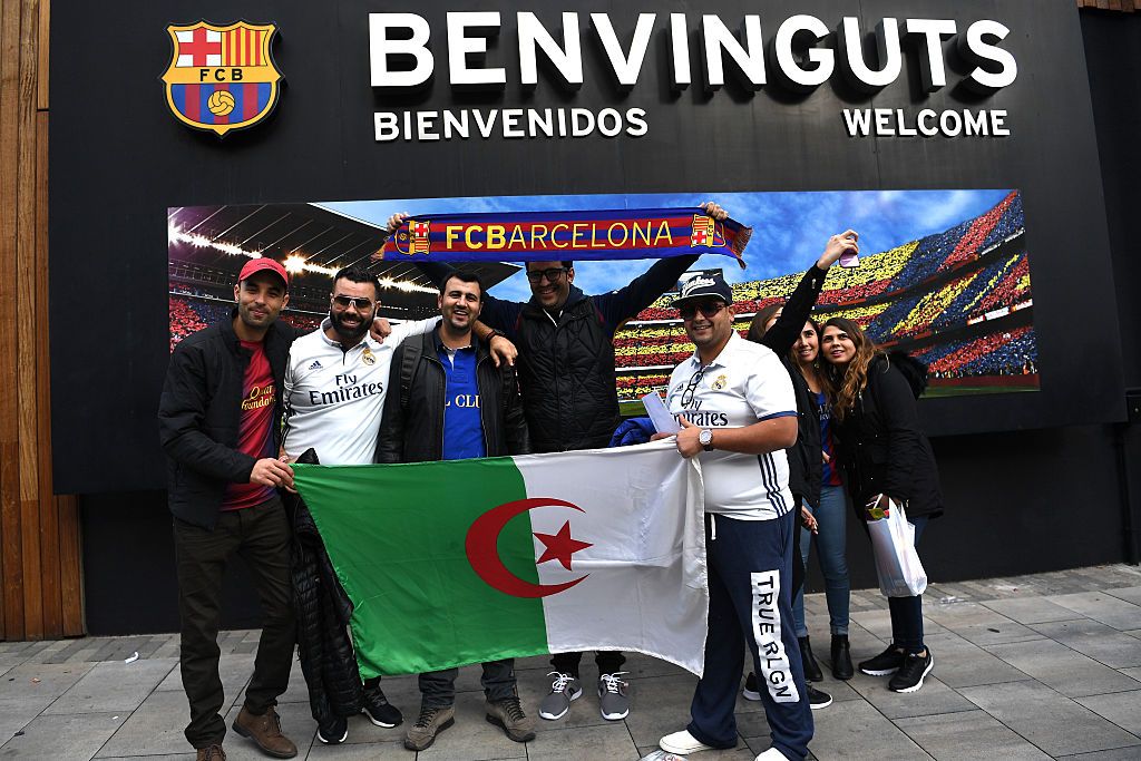 during the La Liga match between FC Barcelona and Real Madrid CF at Camp Nou on December 3, 2016 in Barcelona, Spain.