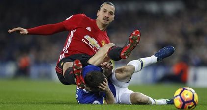 Zlatan Ibrahimovic could be in trouble for this ‘kick’ on Seamus Coleman