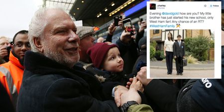 West Ham co-owner David Gold falls for the oldest Twitter trick in the book