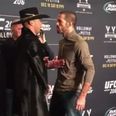 You won’t see a more intense staredown than this Matt Brown glare at Donald Cerrone
