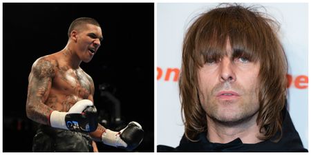 Liam Gallagher leads the congratulations after Conor Benn’s first-round KO