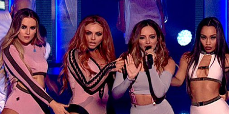 Viewers noticed something unfortunate about Jesy Nelson’s outfit during X Factor finale