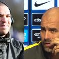 Pep Guardiola appears to have as much time for Stan Collymore as he does for coaching tackling