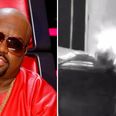 Dramatic CCTV footage appears to show CeeLo Green collapse as ‘Samsung phone explodes’ by his ear