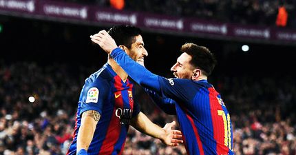 Luis Suarez benefits from 11 seconds of magic from Andrés Iniesta and Lionel Messi
