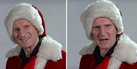 Liam Neeson’s Santa Claus audition is in equal parts hilarious and terrifying