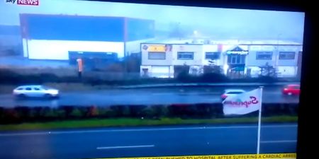 Sky News feature footage from Ireland in report about the bad weather in Scotland