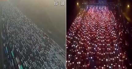 Ridiculous 40-lane traffic jam in China puts anything the M1 has in the shade