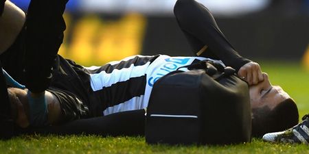 Warning: this gash on Newcastle striker’s knee will ruin your weekend