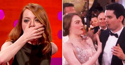 Everyone’s dying inside for Emma Stone after this incredibly cringeworthy ‘kiss’ with director