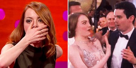 Everyone’s dying inside for Emma Stone after this incredibly cringeworthy ‘kiss’ with director