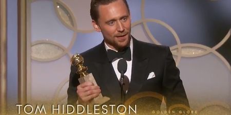 Tom Hiddleston apologises following his much criticised Golden Globes acceptance speech