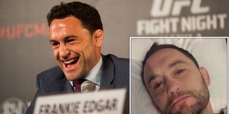 Frankie Edgar’s reaction to successful groin surgery is absolutely brilliant