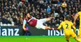 Everyone is left stunned after Andy Carroll scores a scissor-kick volley Pele would be proud of