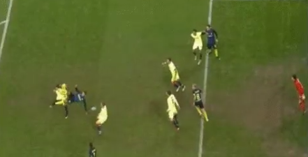Inter Milan centre-back channels his inner Andy Carroll with stunning bicycle kick