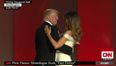 Donald Trump’s first dance as president with wife Melania couldn’t be more awkward