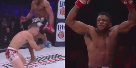 Knockout monster Paul Daley brutally knocks out Brennan Ward with ferocious flying knee