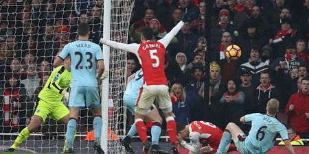 Does this picture prove Arsenal’s dramatic late winner against Burnley should not have stood?