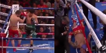 Mikey Garcia delivers one of the most brutal knockouts you’ll ever see to become three-weight world champion