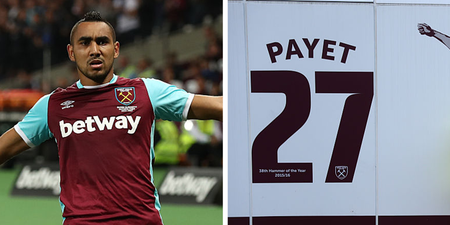 This West Ham fan had an ingenious way of getting round the Payet shirt dilemma