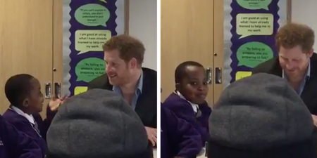 Prince Harry tried the old ‘tap on the shoulder’ trick on a kid but he was having none of it