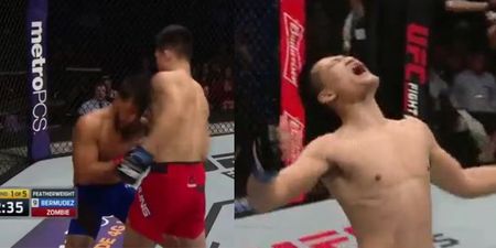 Korean Zombie scores brutal first round knockout in UFC return following three-year hiatus