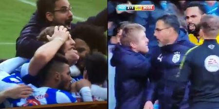 Leeds and Huddersfield managers sent off in bizarre touchline scuffle
