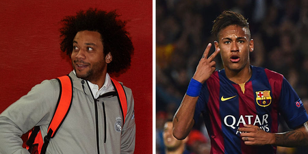 Marcelo had some harsh words for Real Madrid fans over his birthday message to Neymar