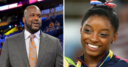 This photo of Shaq and Simone Biles has to be seen to be believed