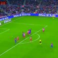 Lionel Messi hits one of the greatest free kicks ever… misses