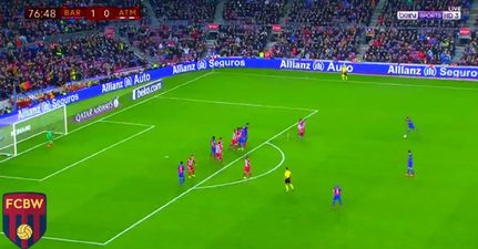 Lionel Messi hits one of the greatest free kicks ever… misses