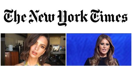 The story of Emily Ratajkowski, a New York Times reporter and Melania Trump