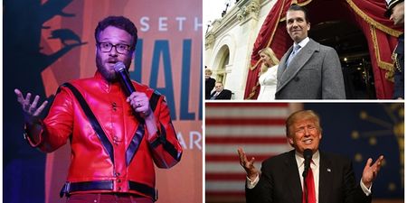 Seth Rogen realises Donald Trump Jr. follows him on Twitter; sends him a series of DMs about his Dad
