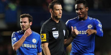 Juan Mata played a role in Mark Clattenburg’s decision to leave the Premier League