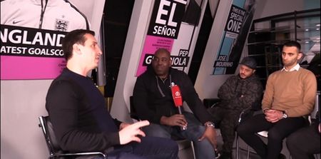 Gary Neville sat down with Arsenal Fan TV and things got quite heated