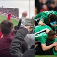 Watch the incredible reaction of these Lincoln fans to their late winner