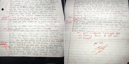 An incredibly petty man received an apology letter from his ex – so he decided to correct it