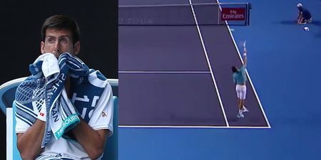 Watch Novak Djokovic momentarily being really, really bad at tennis