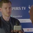 Spurs defender engages in bizarre post-match interview
