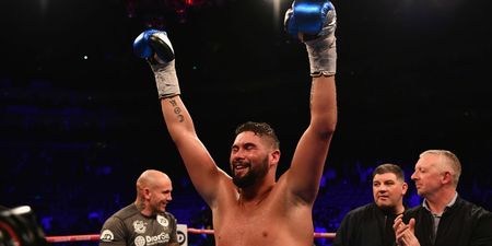 Tony Bellew denies he’s homophobic as picture emerges of him posing in front of offensive flag