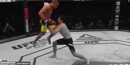 It’s terrifying to think that humans can do what Edson Barboza did on Saturday