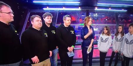 WATCH: Grown man angrily storms off Robot Wars after losing to kids