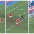 Of course you want to watch this double bicycle kick goal, because you’re only human