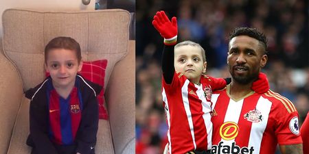 Watch the lovely moment Bradley Lowery found out about Jermain Defoe’s England call up